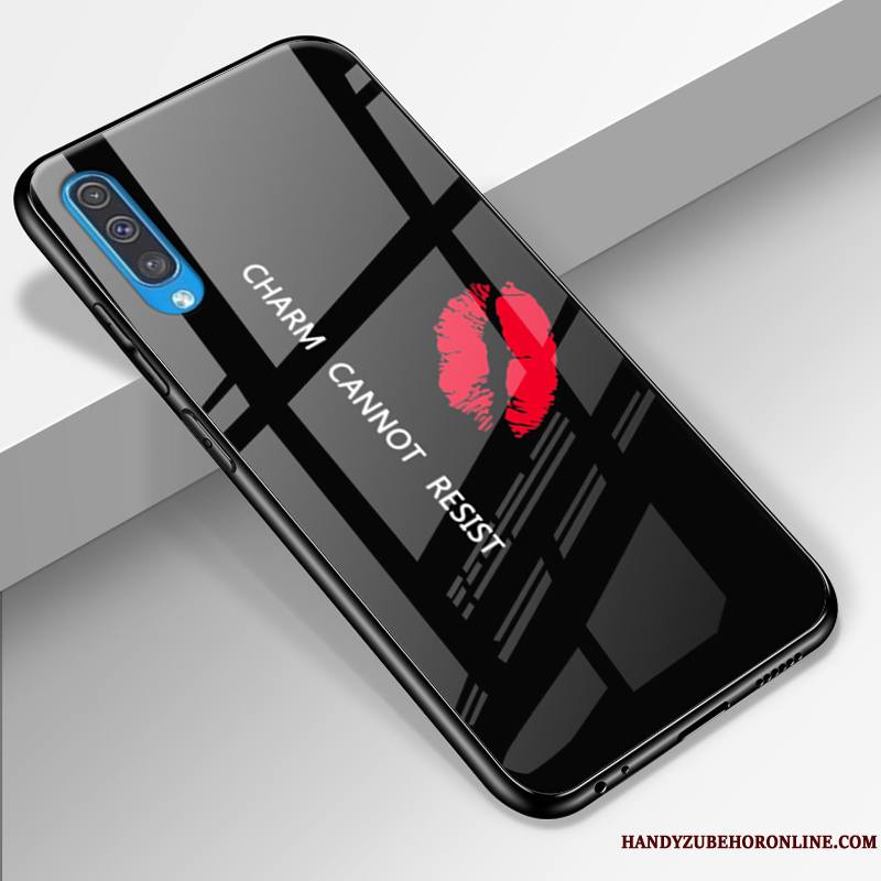 Samsung Galaxy A50 Étoile Rose Verre Amoureux Personnalité Coque De Téléphone Étui