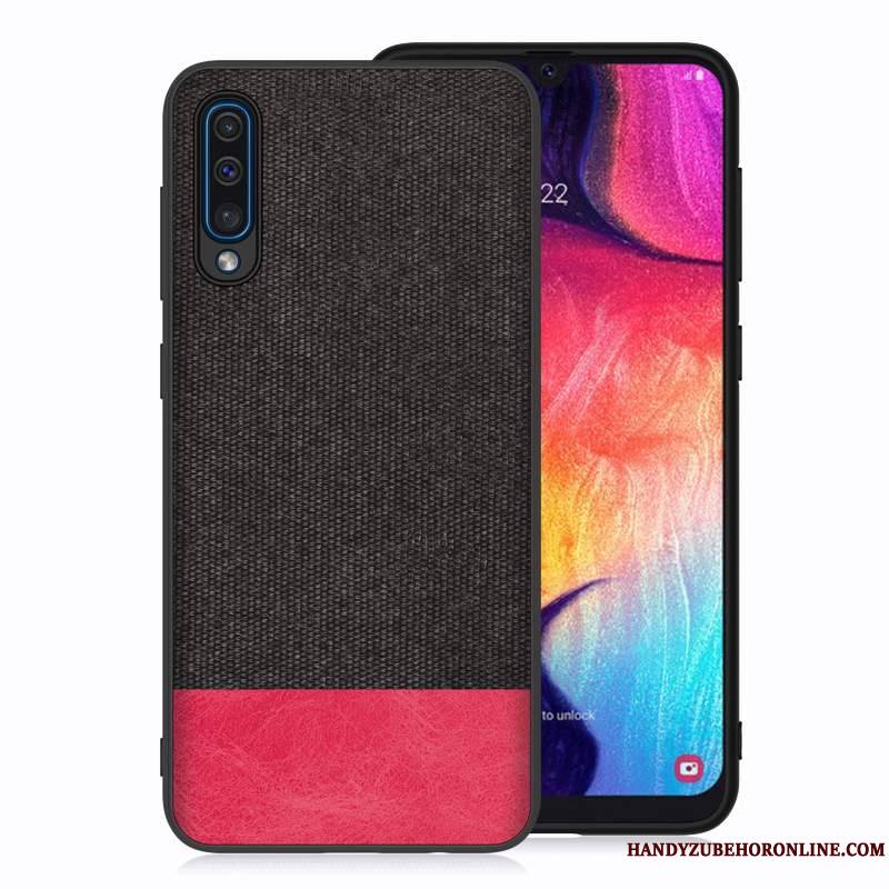 Samsung Galaxy A50 Étoile Rouge Coque De Téléphone Tissu