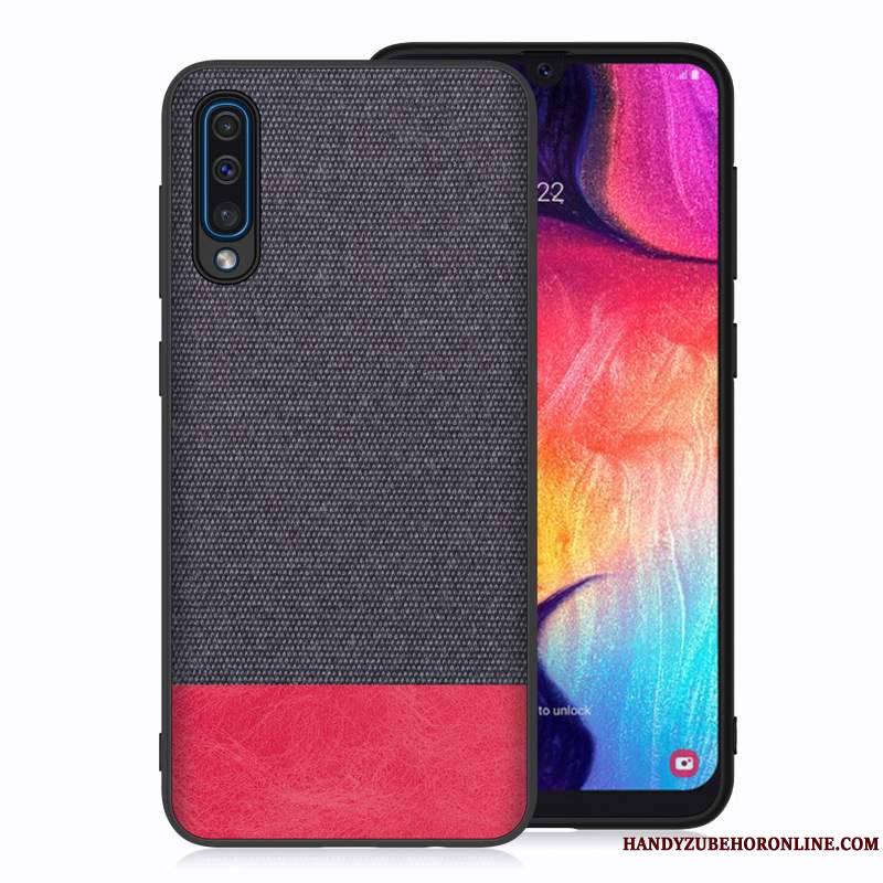 Samsung Galaxy A50 Étoile Rouge Coque De Téléphone Tissu