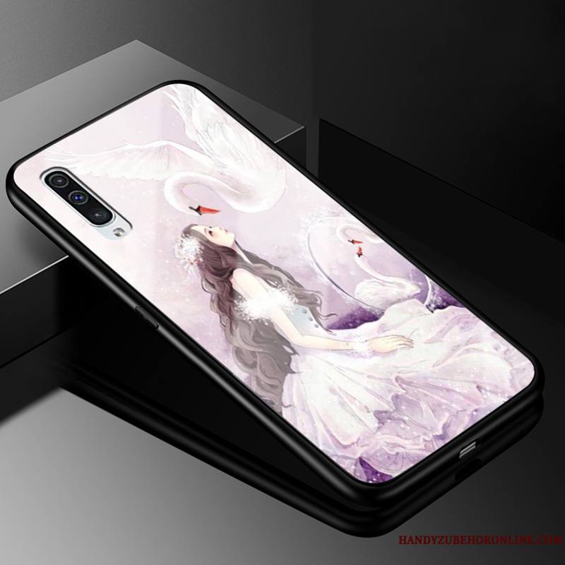 Samsung Galaxy A50 Étoile Verre Petit Incassable Tout Compris Coque De Téléphone Étui