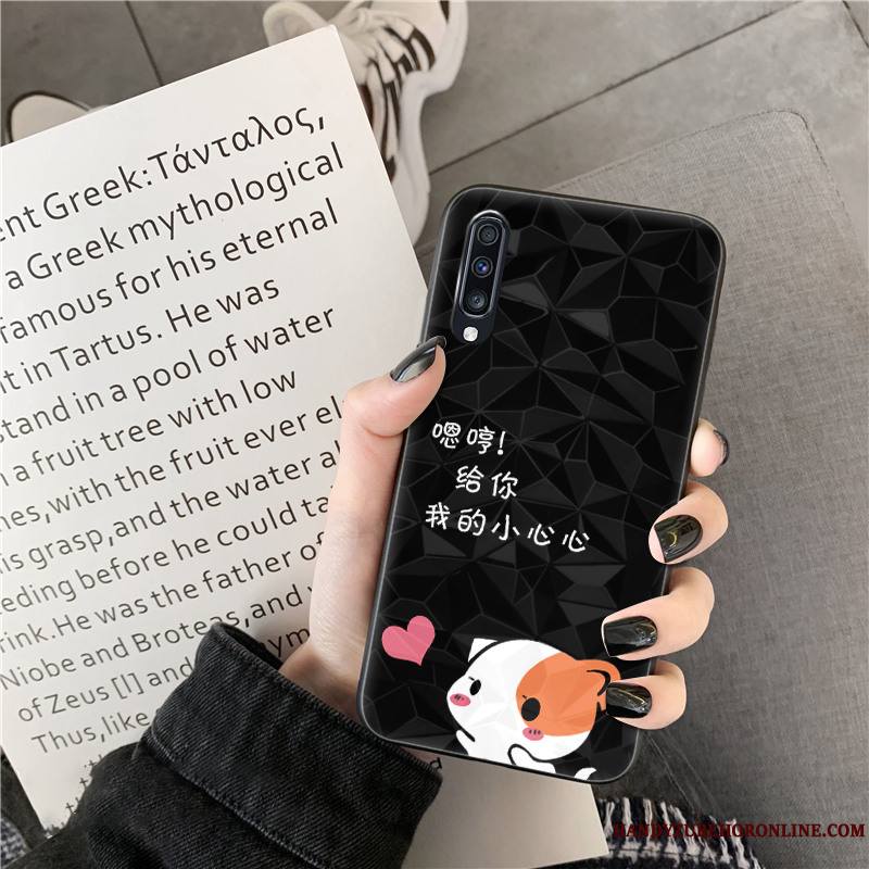 Samsung Galaxy A50s Coque De Téléphone Amoureux Tendance Rose Dessin Animé Étoile Losange