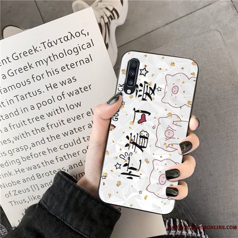 Samsung Galaxy A50s Coque De Téléphone Amoureux Tendance Rose Dessin Animé Étoile Losange