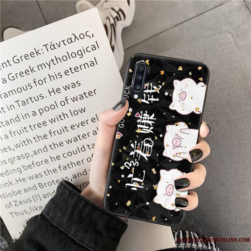 Samsung Galaxy A50s Coque De Téléphone Amoureux Tendance Rose Dessin Animé Étoile Losange