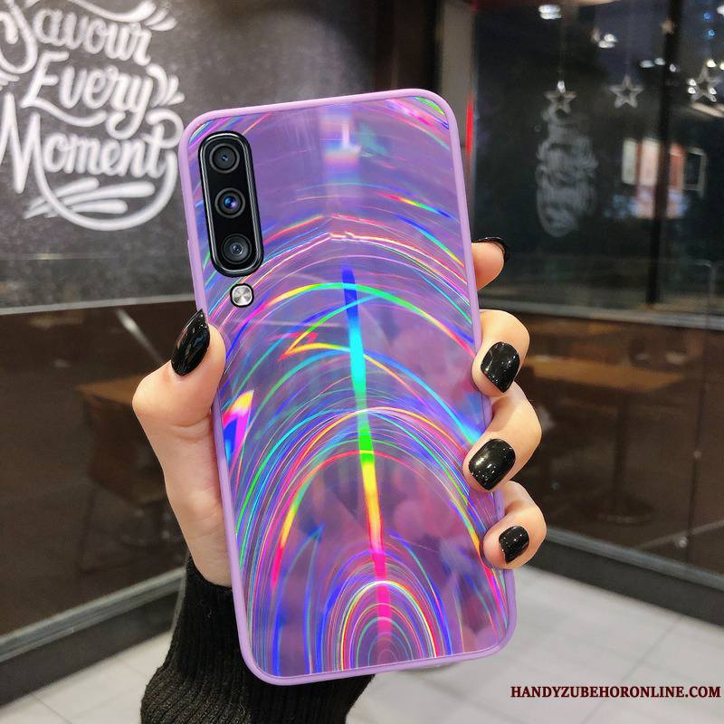 Samsung Galaxy A50s Coque Silicone Tendance Étoile Protection Violet Dessin Animé