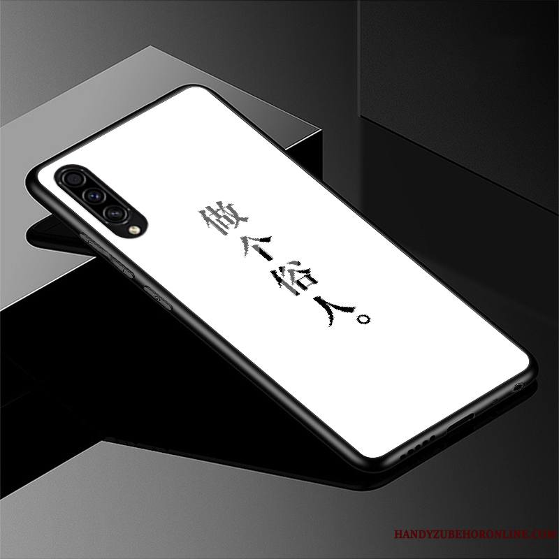 Samsung Galaxy A50s Coque Simple Étoile Étui Protection Mode Verre Incassable