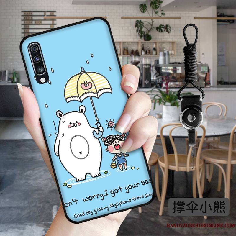 Samsung Galaxy A50s Coque Tout Compris Dessin Animé Amoureux Charmant Étoile Bleu Incassable