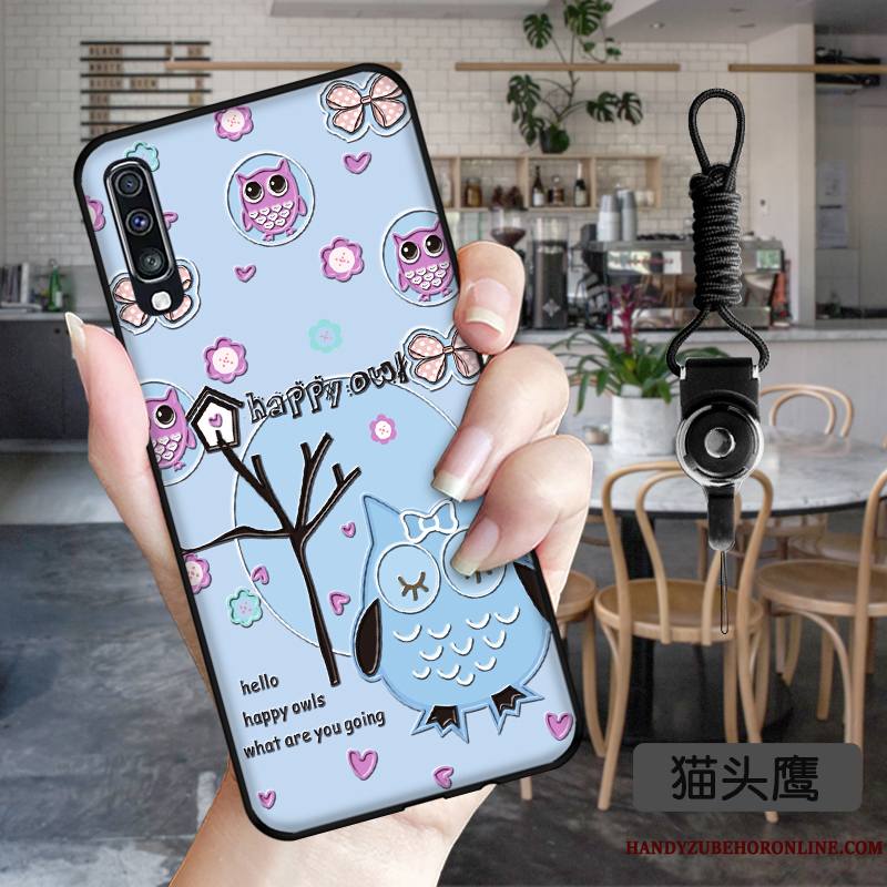 Samsung Galaxy A50s Coque Tout Compris Dessin Animé Amoureux Charmant Étoile Bleu Incassable