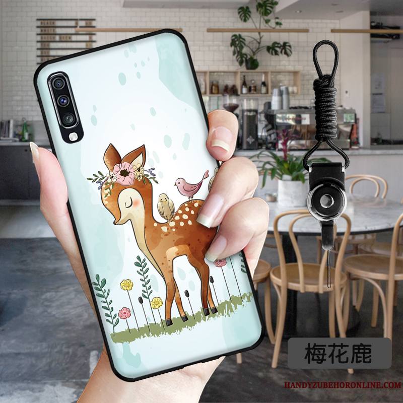 Samsung Galaxy A50s Coque Tout Compris Dessin Animé Amoureux Charmant Étoile Bleu Incassable