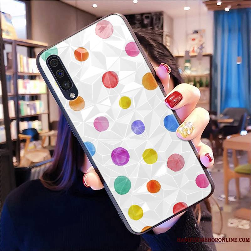 Samsung Galaxy A50s Modèle Fleurie Incassable Étoile Coque De Téléphone Losange Petit Frais