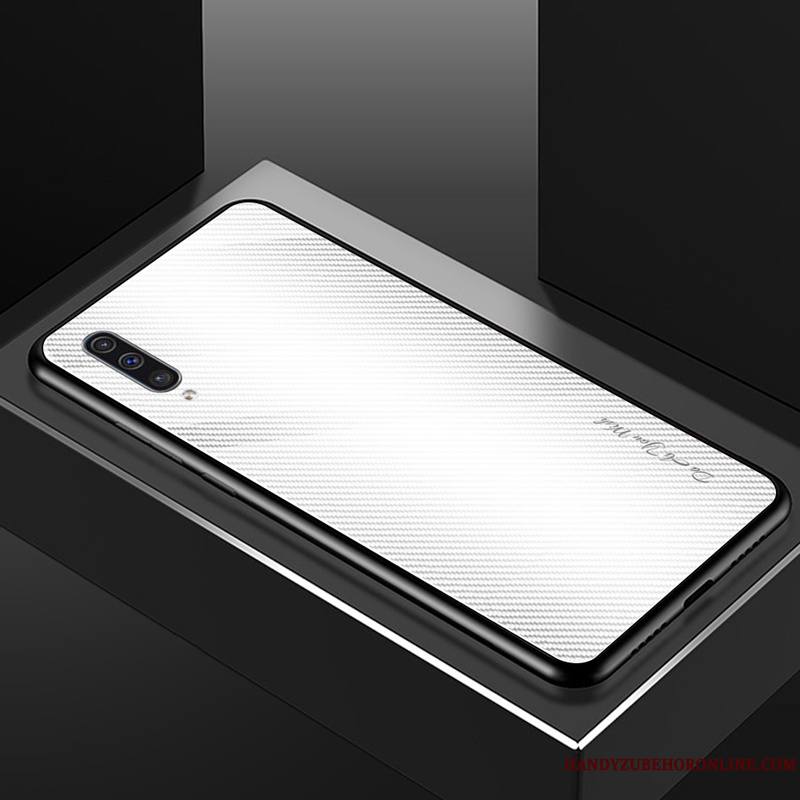 Samsung Galaxy A50s Silicone Personnalité Verre Net Rouge Coque De Téléphone Luxe Créatif