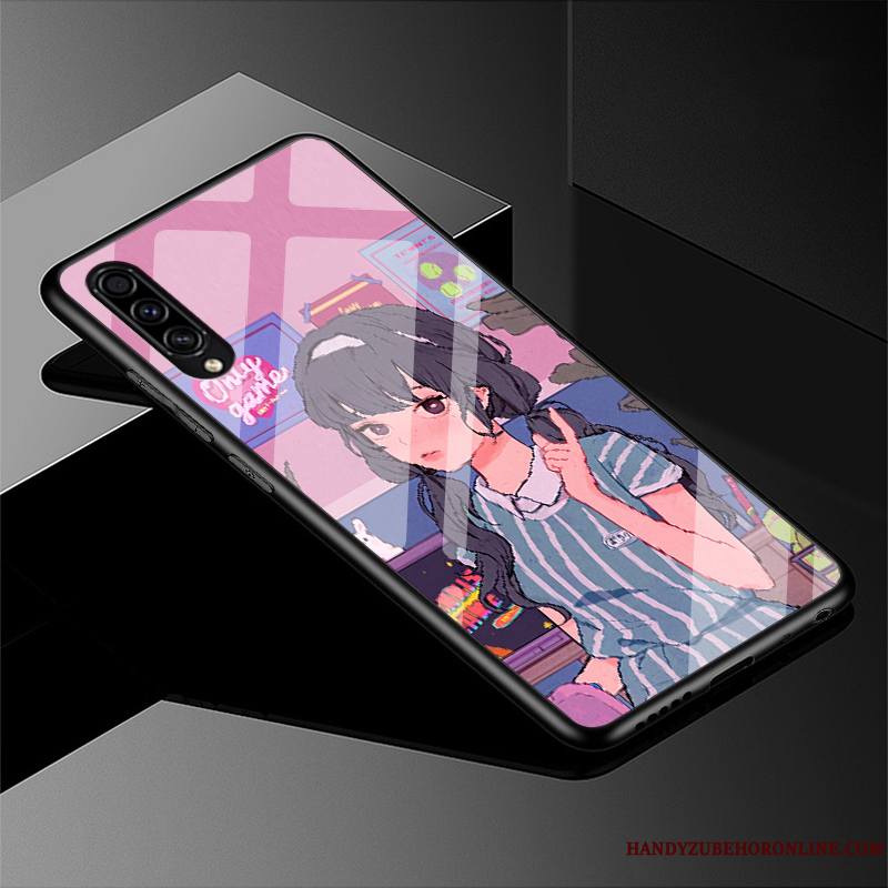 Samsung Galaxy A50s Tout Compris Silicone Étoile Coque De Téléphone Protection Noir Charmant