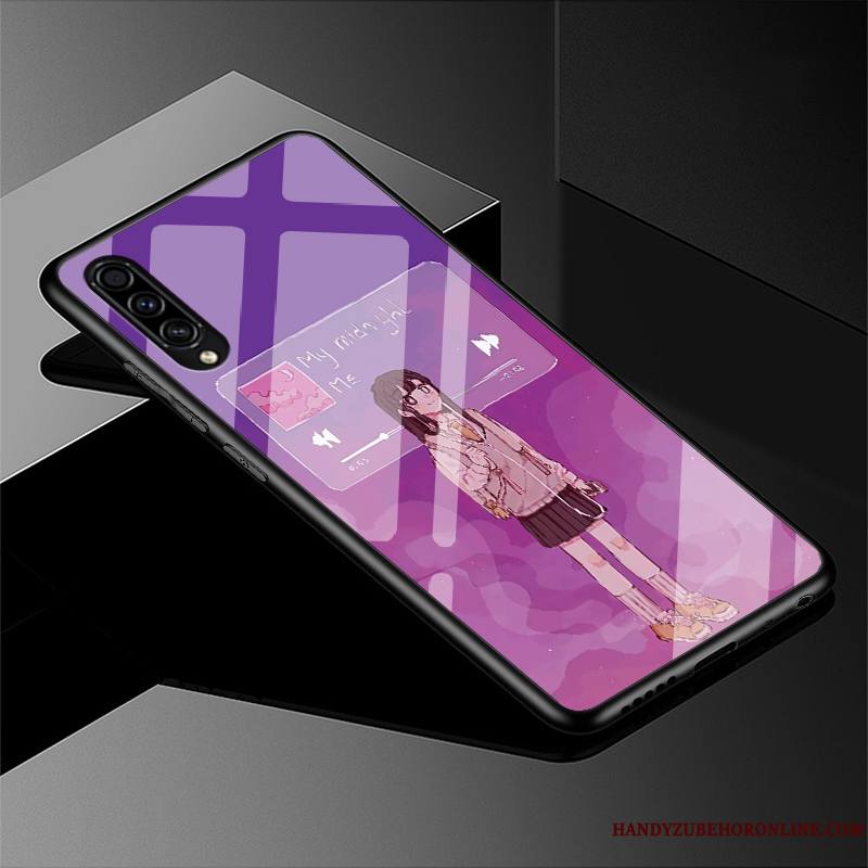 Samsung Galaxy A50s Tout Compris Silicone Étoile Coque De Téléphone Protection Noir Charmant