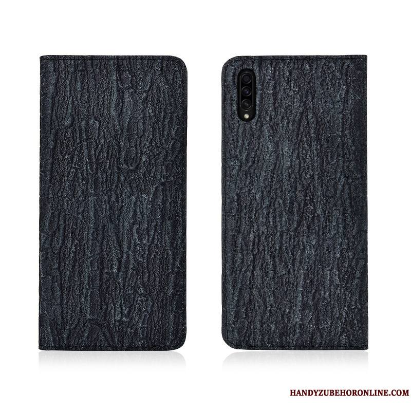 Samsung Galaxy A50s Étoile Blanc Cuir Coque De Téléphone Délavé En Daim Arbres Marque De Tendance