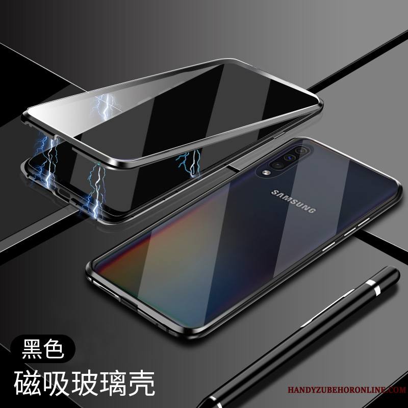 Samsung Galaxy A50s Étoile Tout Compris Étui Bleu Magnétisme Verre Coque De Téléphone