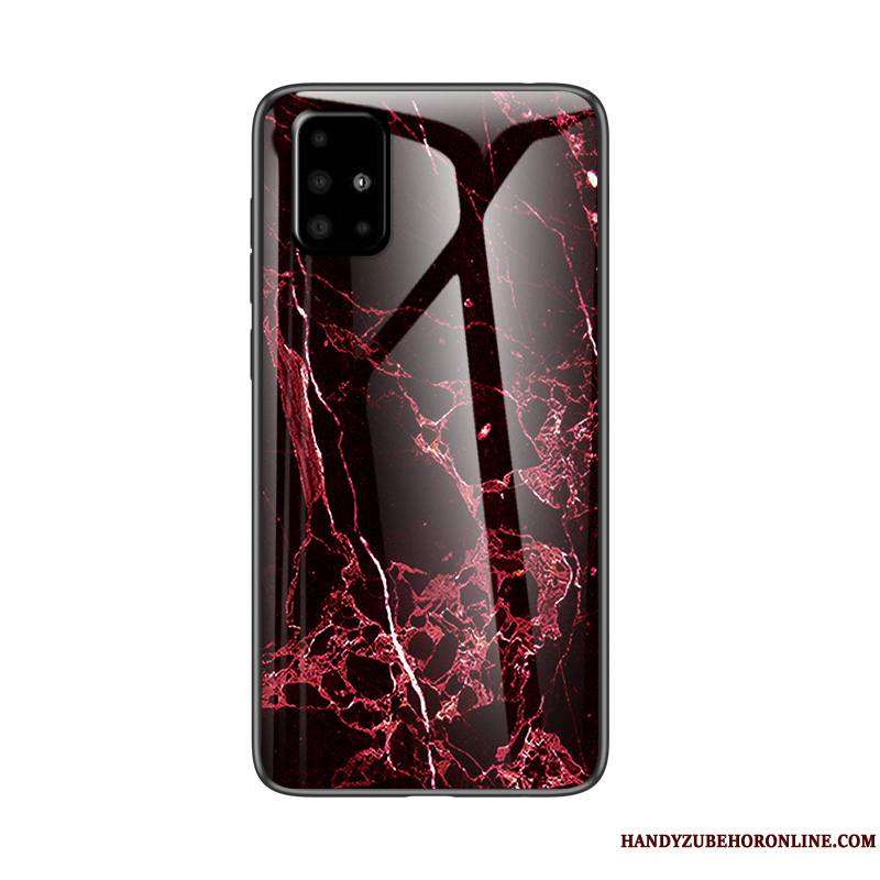 Samsung Galaxy A51 Coque Nouveau Grand Difficile Incassable Net Rouge Tout Compris Étui