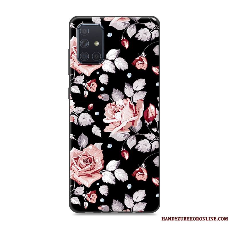 Samsung Galaxy A51 Créatif Silicone Protection Étoile Coque De Téléphone Rose Dessin Animé