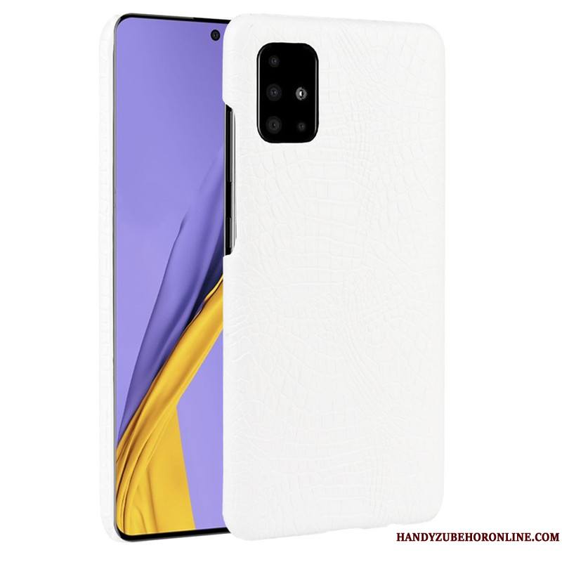 Samsung Galaxy A51 Modèle Fleurie Crocodile Modèle Étoile Incassable Cuir Coque Difficile