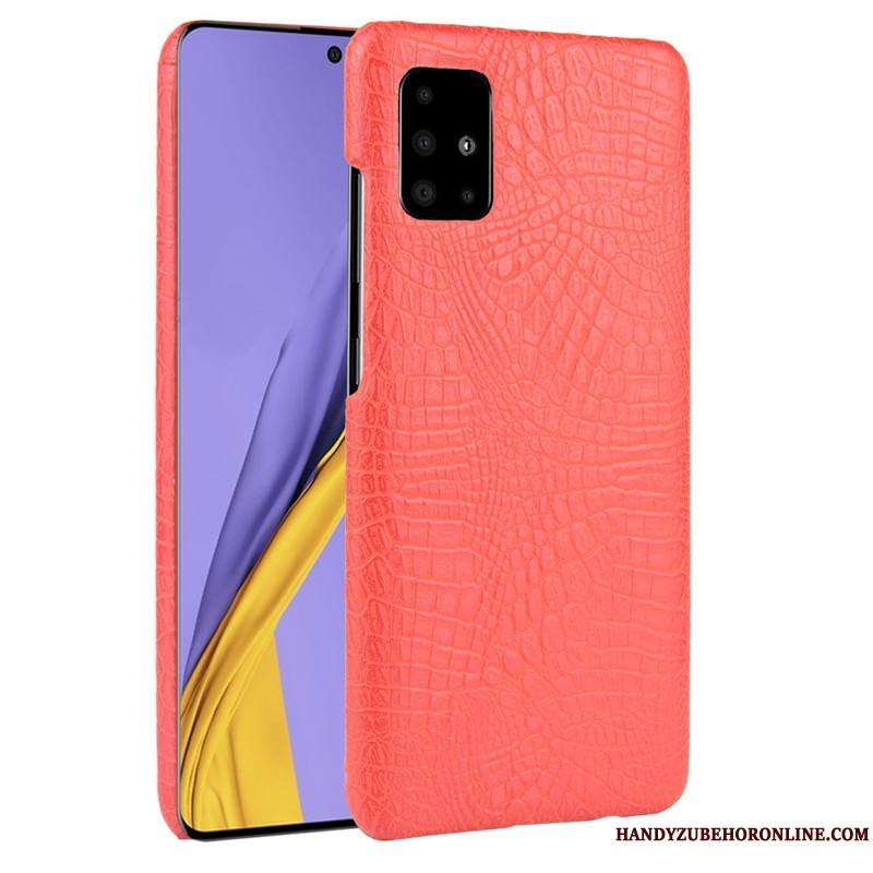 Samsung Galaxy A51 Modèle Fleurie Crocodile Modèle Étoile Incassable Cuir Coque Difficile