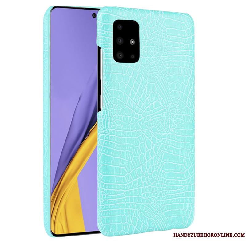 Samsung Galaxy A51 Modèle Fleurie Crocodile Modèle Étoile Incassable Cuir Coque Difficile