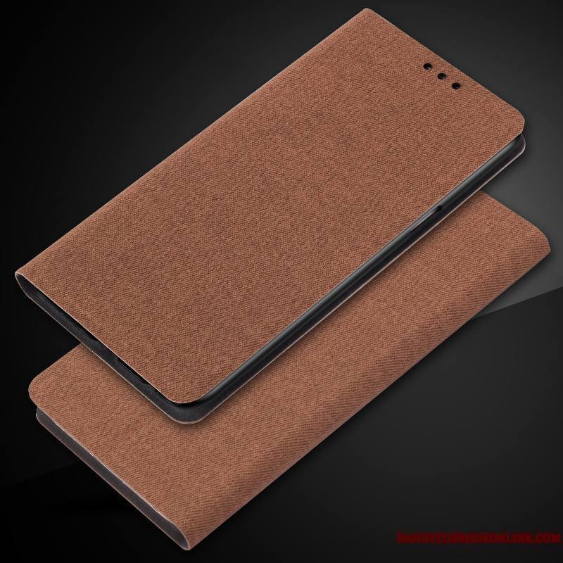 Samsung Galaxy A6+ Coque De Téléphone Carte Protection Housse Gris Incassable Étui En Cuir