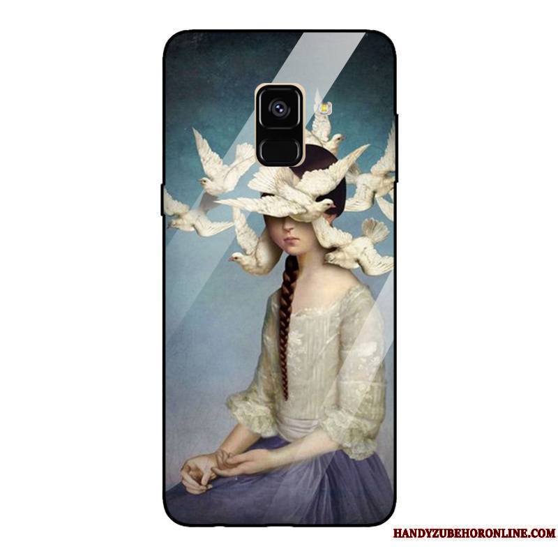 Samsung Galaxy A6 Coque De Téléphone Étoile Tendance Britanique Miroir Vent Rouge