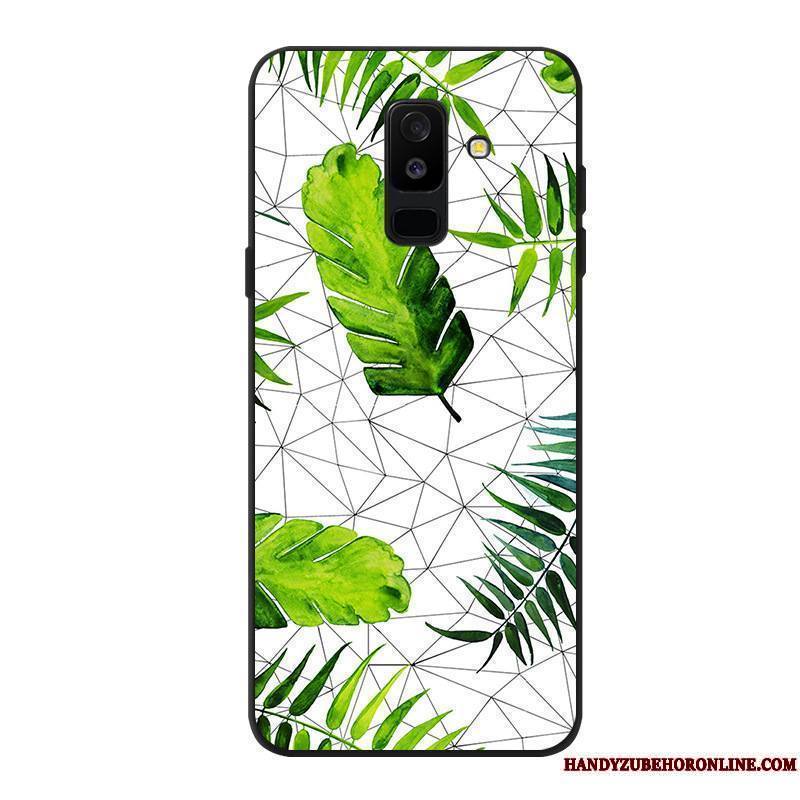 Samsung Galaxy A6+ Coque De Téléphone Étoile Vert Étui Protection Marque De Tendance