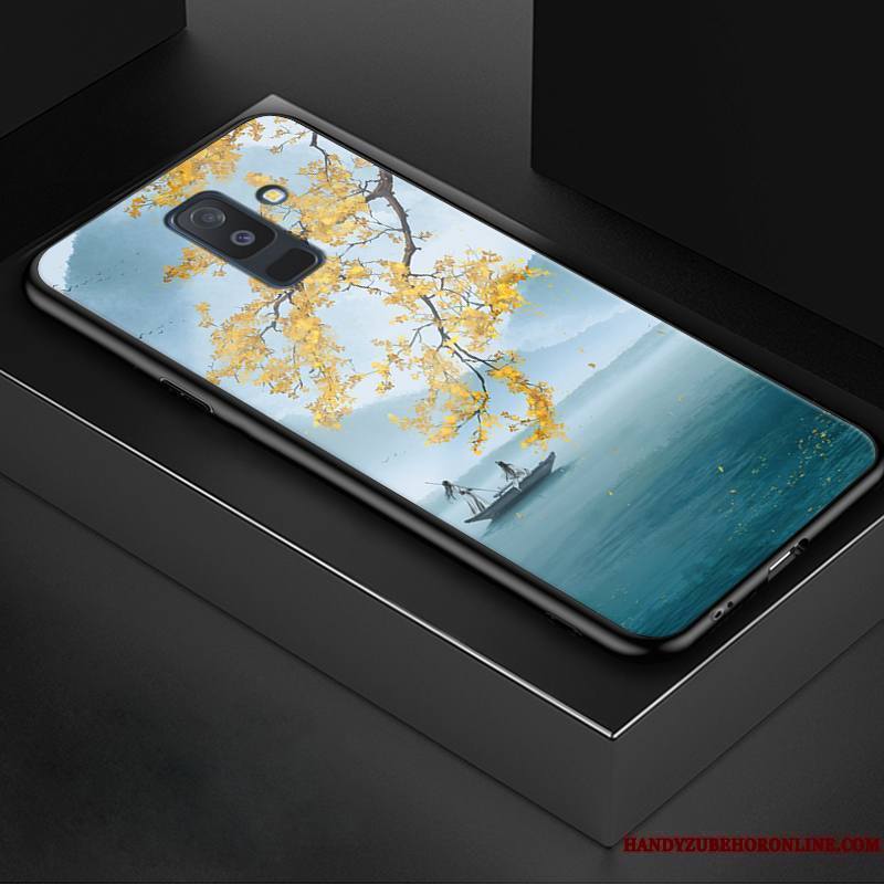 Samsung Galaxy A6+ Coque Incassable Étui Tendance Verre Protection Ciel Étoilé Jeunesse