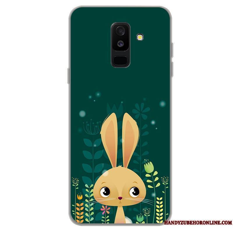 Samsung Galaxy A6+ Fluide Doux Bleu Étui Étoile Dessin Animé Coque De Téléphone