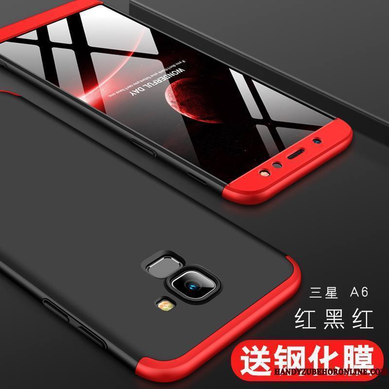Samsung Galaxy A6 Rouge Coque Protection Étui Difficile Tout Compris De Téléphone