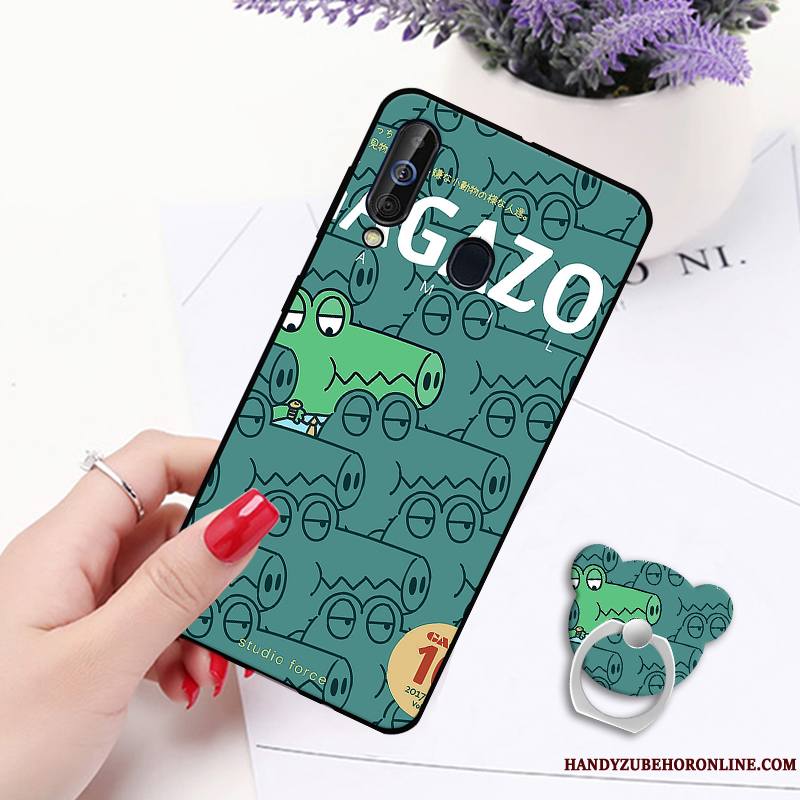 Samsung Galaxy A60 Coque Étoile Protection Incassable Anneau Silicone Étui Ornements Suspendus