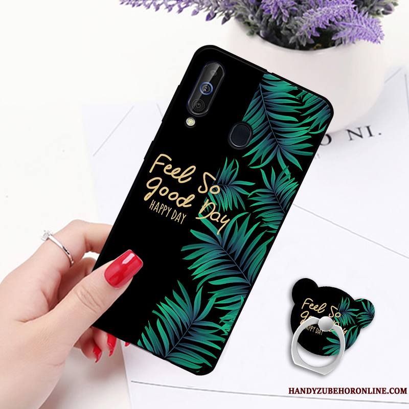 Samsung Galaxy A60 Coque Étoile Protection Incassable Anneau Silicone Étui Ornements Suspendus