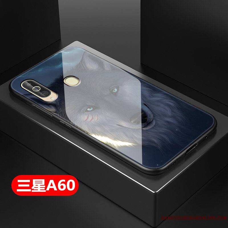 Samsung Galaxy A60 Tendance Créatif Coque De Téléphone Difficile Verre Style Chinois Incassable