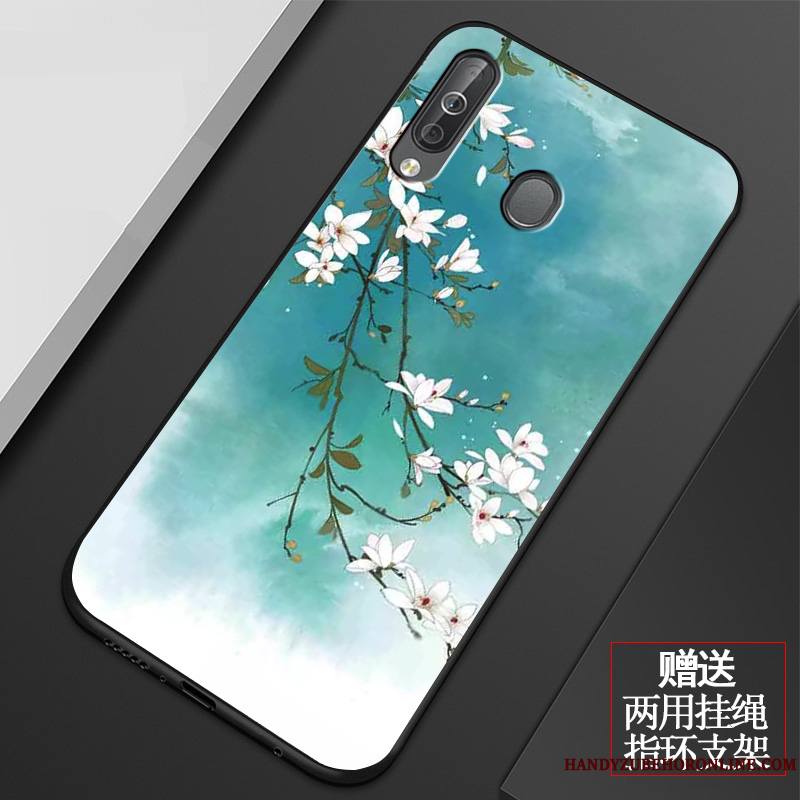 Samsung Galaxy A60 Tout Compris Coque Incassable Vert De Téléphone Art Fluide Doux