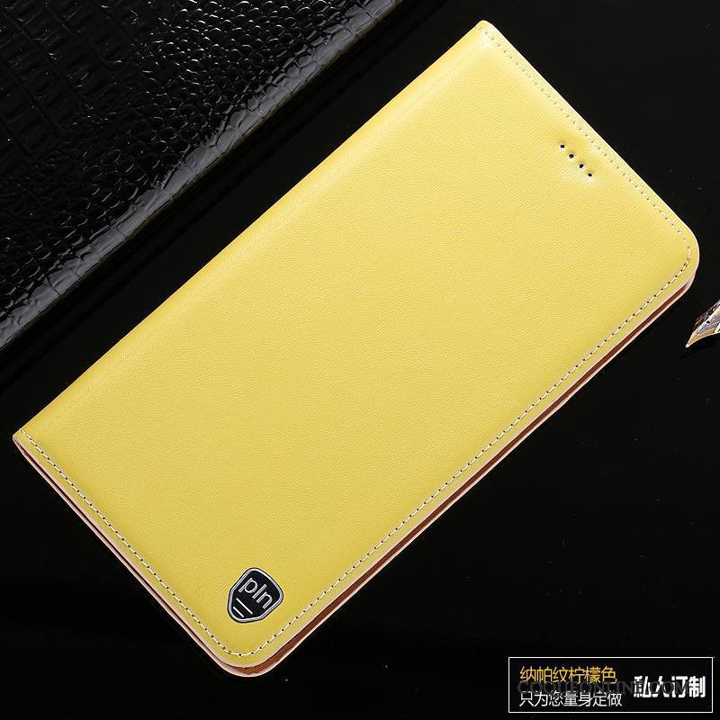 Samsung Galaxy A7 2015 Coque De Téléphone Jaune Étoile Téléphone Portable Protection Étui En Cuir Housse