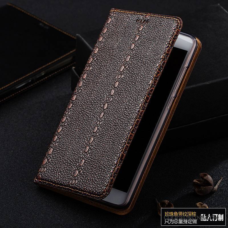 Samsung Galaxy A7 2015 Coque De Téléphone Étui Étoile Housse Étui En Cuir Incassable Cuir Véritable