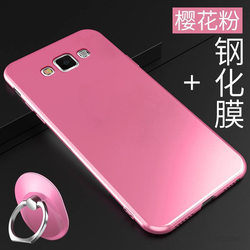 Samsung Galaxy A7 2015 Coque Nouveau Étoile Tendance Silicone Incassable Rouge Support