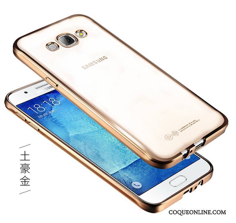 Samsung Galaxy A7 2015 Protection Coque De Téléphone Transparent Silicone Argent Étoile Étui