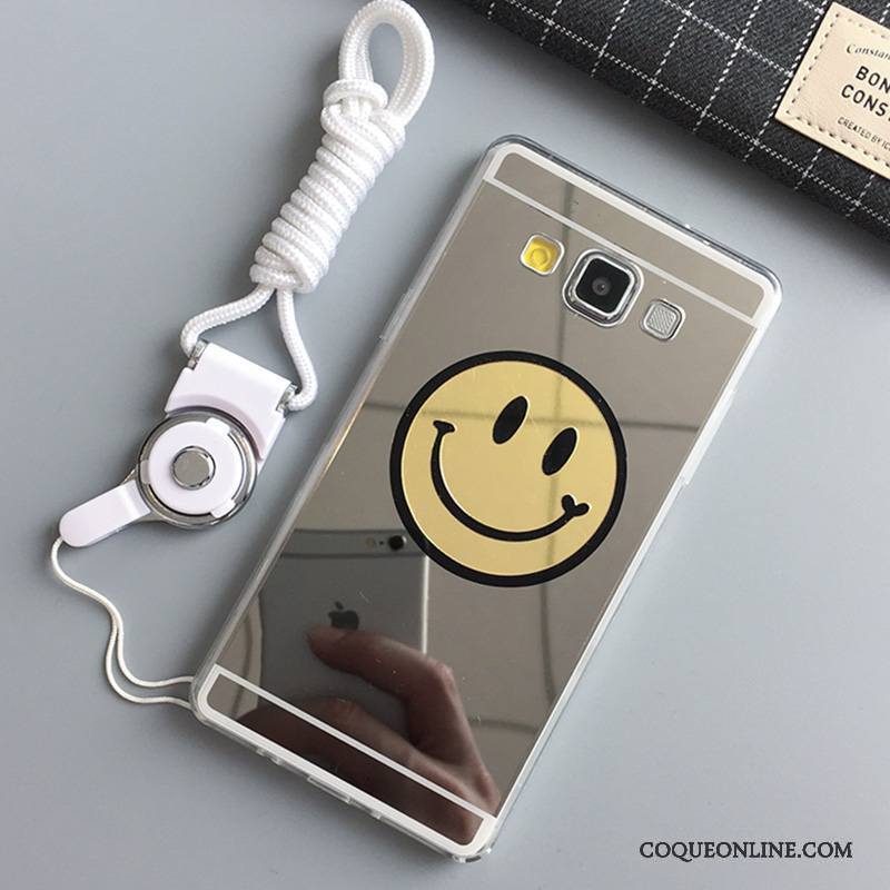 Samsung Galaxy A7 2015 Souriant Silicone Protection Tout Compris Coque De Téléphone Miroir Étoile