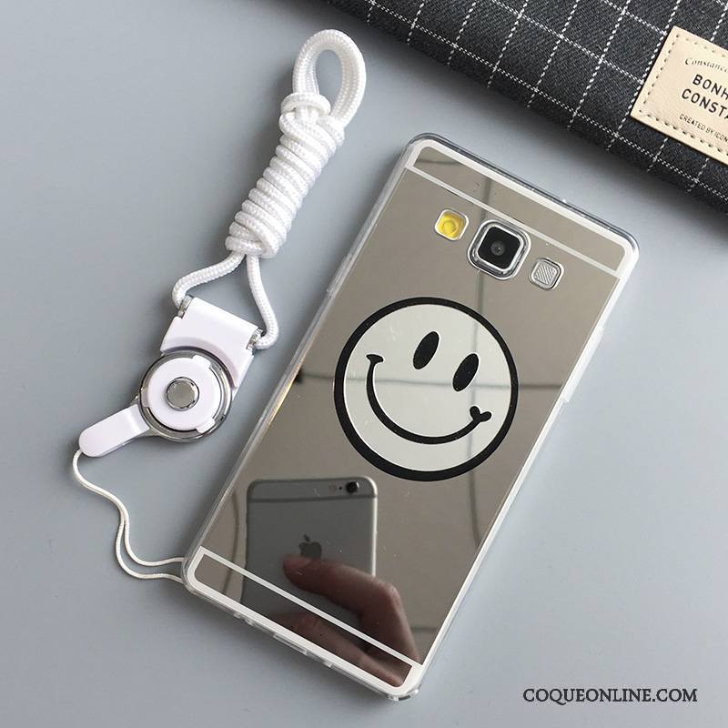 Samsung Galaxy A7 2015 Souriant Silicone Protection Tout Compris Coque De Téléphone Miroir Étoile