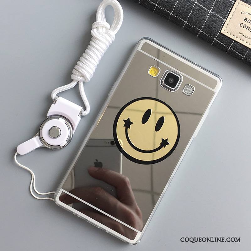 Samsung Galaxy A7 2015 Souriant Silicone Protection Tout Compris Coque De Téléphone Miroir Étoile