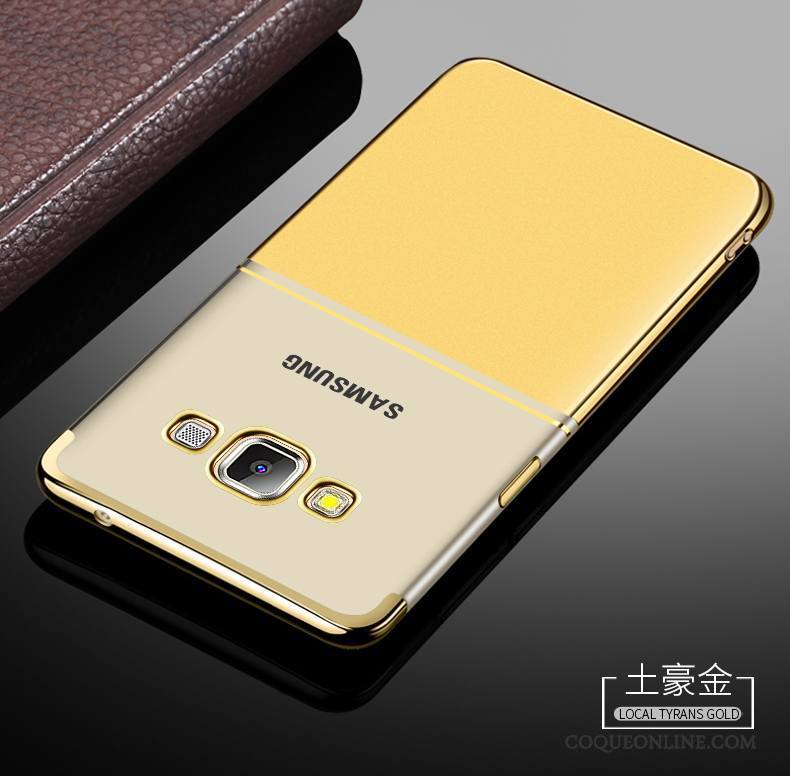 Samsung Galaxy A7 2015 Tout Compris Rouge Étoile Délavé En Daim Étui Incassable Coque De Téléphone
