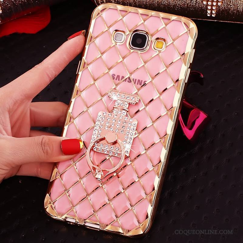 Samsung Galaxy A7 2015 Transparent Strass Protection Étoile Fluide Doux Coque Étui