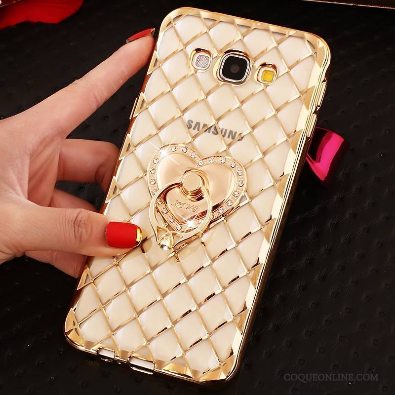 Samsung Galaxy A7 2015 Transparent Strass Protection Étoile Fluide Doux Coque Étui