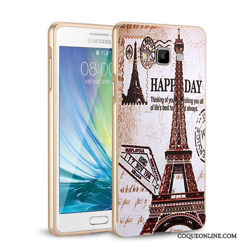 Samsung Galaxy A7 2015 Étoile Coque De Téléphone Protection Border Bleu Téléphone Portable Étui