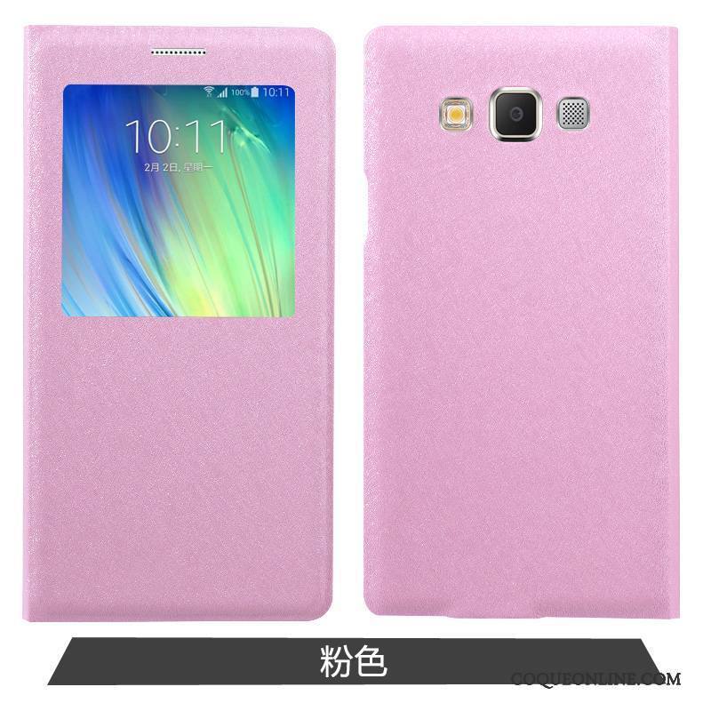 Samsung Galaxy A7 2015 Étoile Étui Rose Coque De Téléphone Protection Housse Incassable