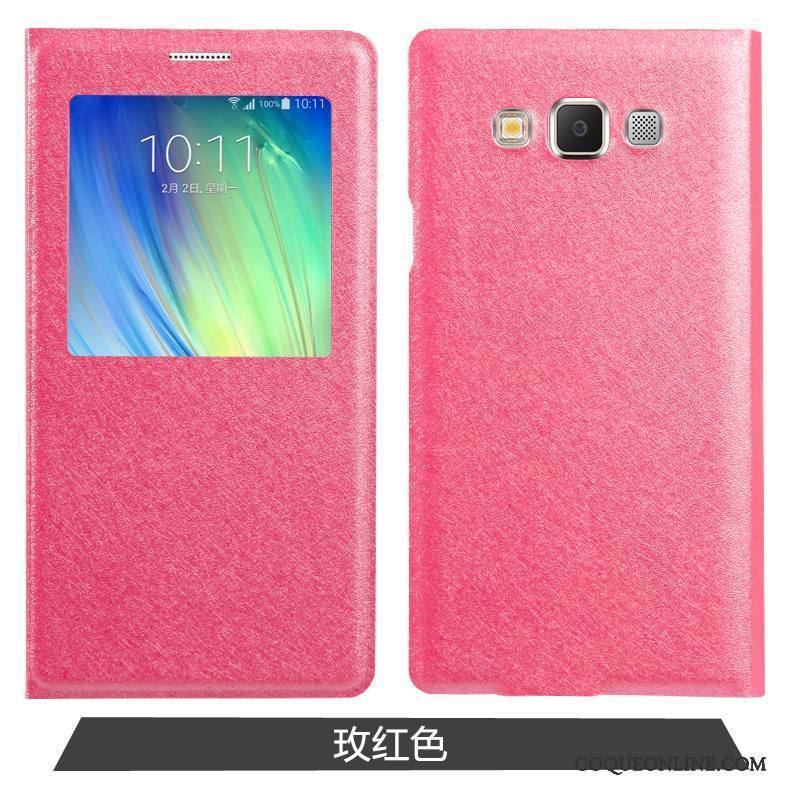 Samsung Galaxy A7 2015 Étoile Étui Rose Coque De Téléphone Protection Housse Incassable