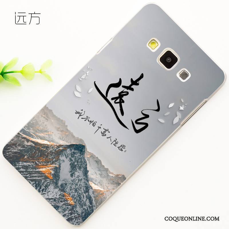 Samsung Galaxy A7 2015 Étui Coque Dessin Animé Protection Gaufrage Téléphone Portable Étoile