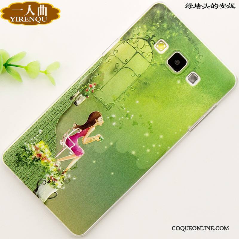 Samsung Galaxy A7 2015 Étui Coque Dessin Animé Protection Gaufrage Téléphone Portable Étoile