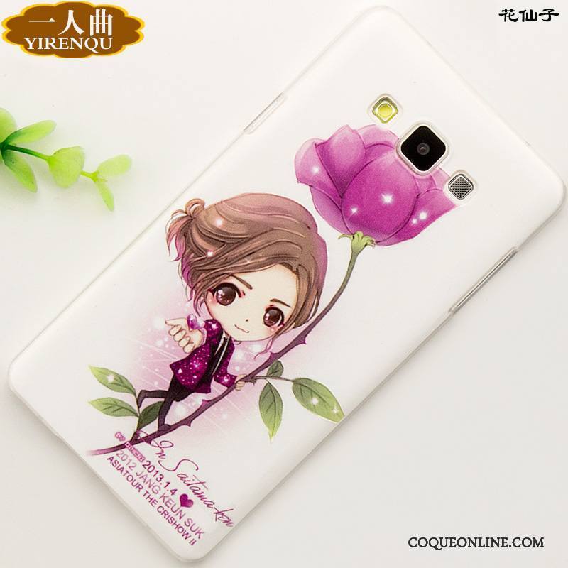 Samsung Galaxy A7 2015 Étui Coque Dessin Animé Protection Gaufrage Téléphone Portable Étoile