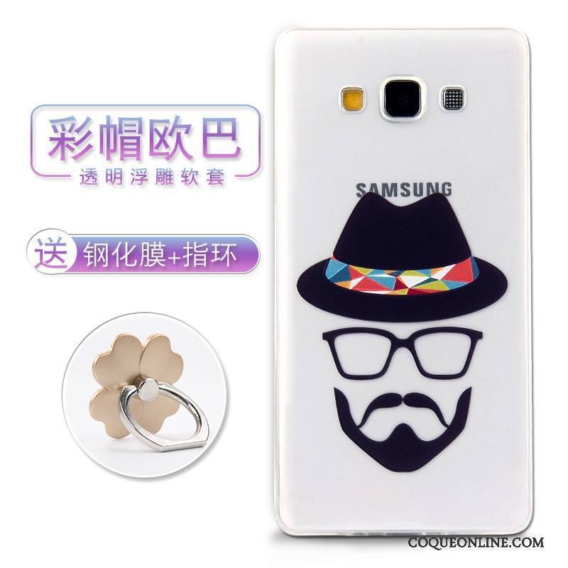 Samsung Galaxy A7 2015 Étui Téléphone Portable Étoile Coque Dessin Animé Protection Gaufrage